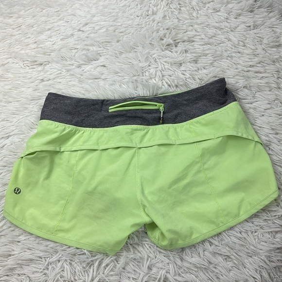 Lululemon Run: Speed Short *4-way Stretch Clear Mint / Heathered Slate - Picture 4 of 5